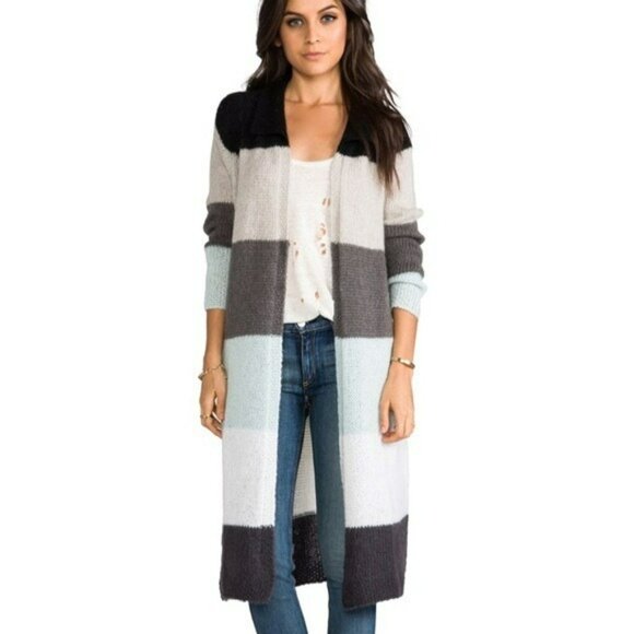 Free People Over the Rainbow Wool Blend Duster Cardi - Picture 1 of 12